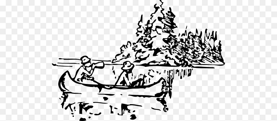 Black Canoeing Clipart Black And White, Boat, Water, Vehicle, Transportation Free Transparent Png
