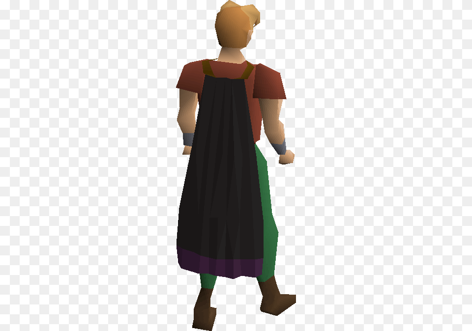 Black Cape Equipped Ardougne Max Cape Osrs, Clothing, Dress, Adult, Costume Png Image