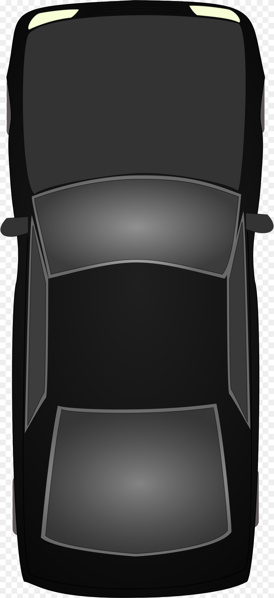 Black Car Topview Big Car Clipart Top View Black, Bag, Cushion, Home Decor, Backpack Free Png Download