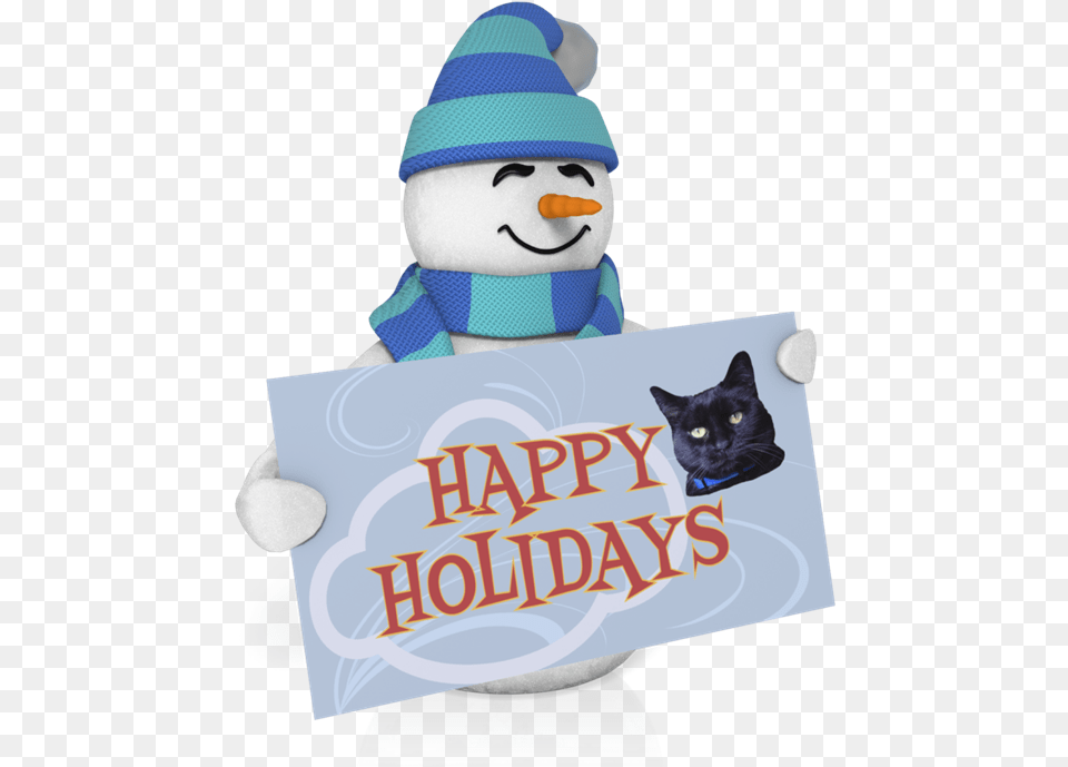 Black Cat, Nature, Outdoors, Winter, Hat Free Png