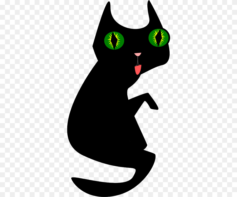 Black Cat, Flower, Plant Png Image