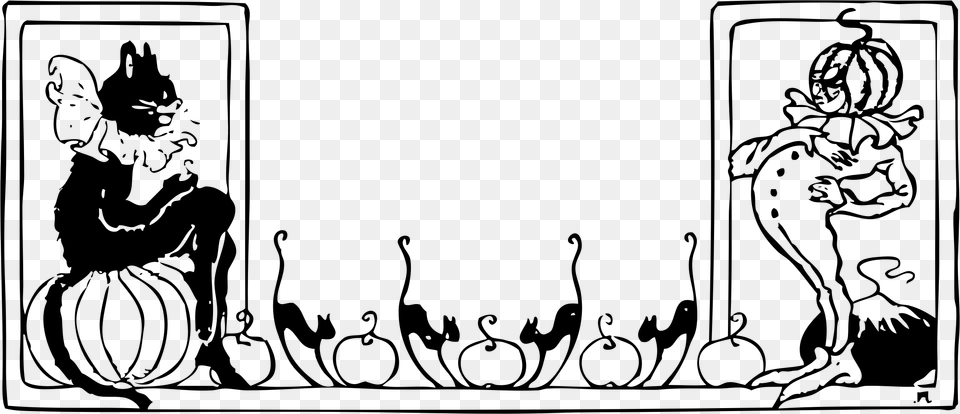 Black Cat Amp Pumpkin Clip Arts Black Cat Clip Art, Gray Png Image