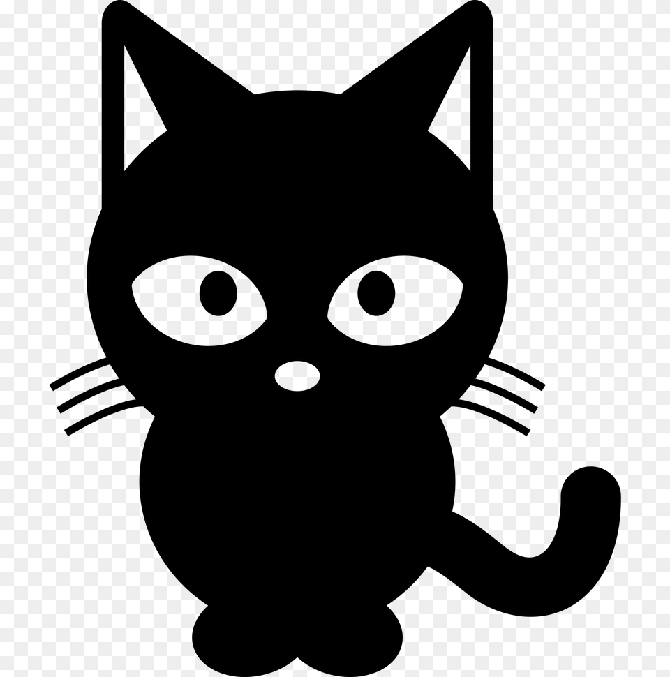 Black Cat And White Black Cat Clipart Black And White, Animal, Mammal, Pet, Black Cat Free Transparent Png