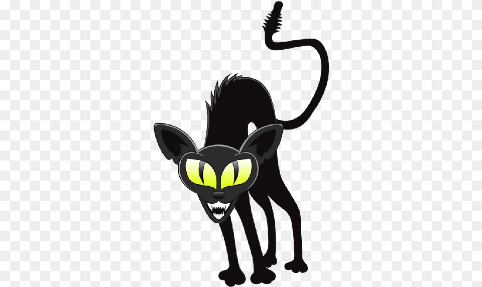 Black Cat Cartoon Halloween Black Cats, Baby, Person, Animal Free Png Download