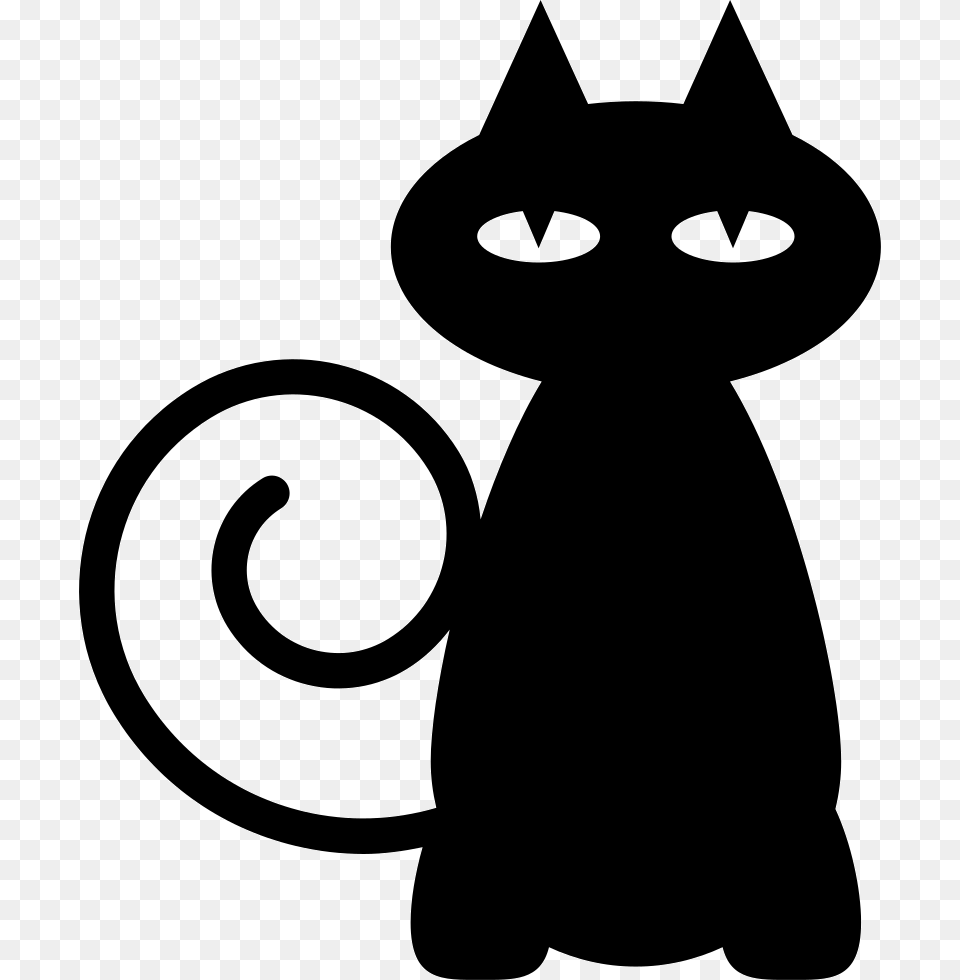 Black Cat Cat Icon, Animal, Mammal, Pet, Bear Free Png Download