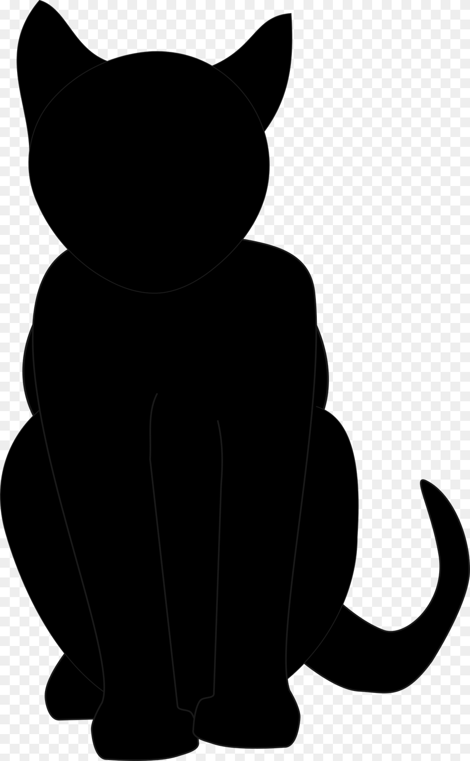 Black Cat Clip Art Halloween Clipart, Silhouette, Animal, Mammal Free Png Download