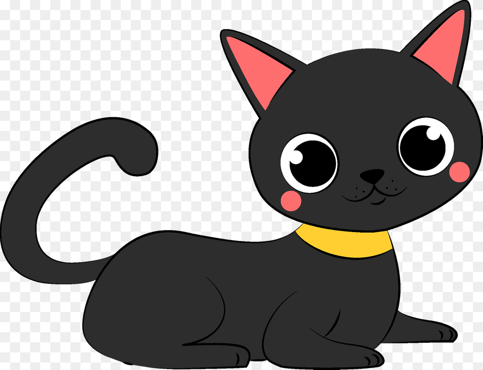 Black Cat Clipart, Animal, Mammal, Pet, Rat Free Png