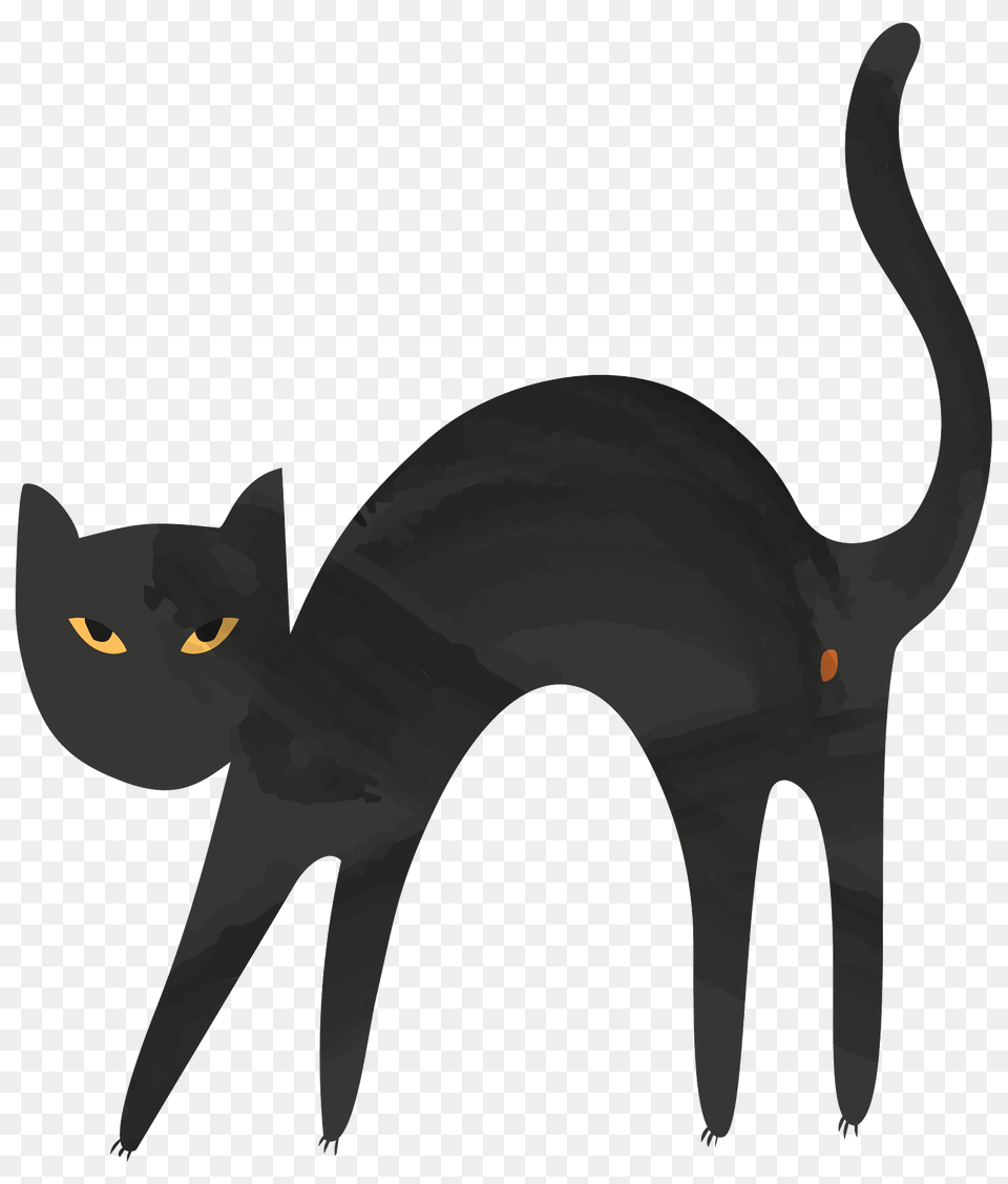 Black Cat Clipart, Animal, Mammal, Pet, Black Cat Free Transparent Png