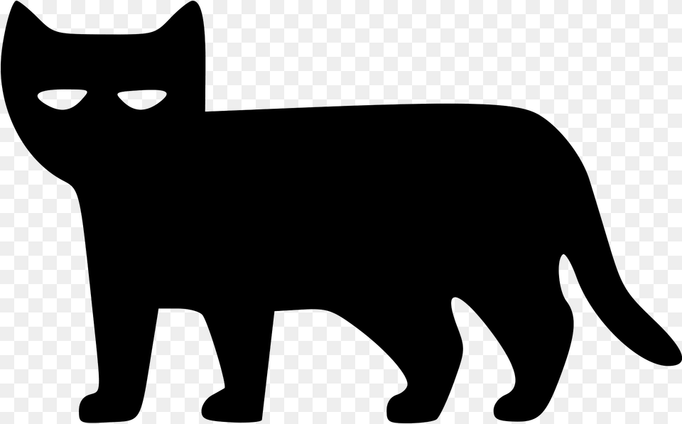 Black Cat Clipart, Animal, Mammal, Pet Free Png