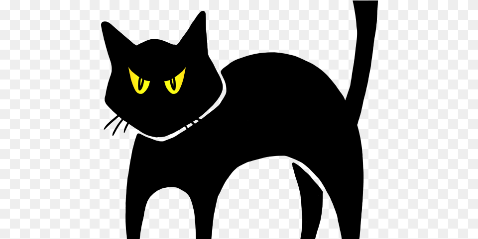 Black Cat Clipart Angry Black Cat Drawing Halloween, Animal, Mammal, Pet, Black Cat Png