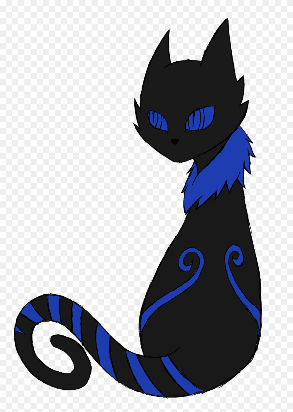 Black Cat Clipart Blue Cat, Animal, Mammal, Pet, Baby Png