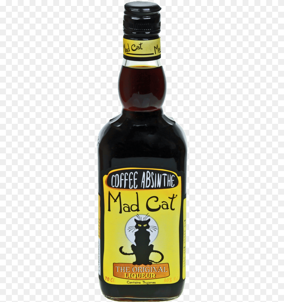 Black Cat Coffee Liqueur, Bottle, Alcohol, Beverage, Beer Png