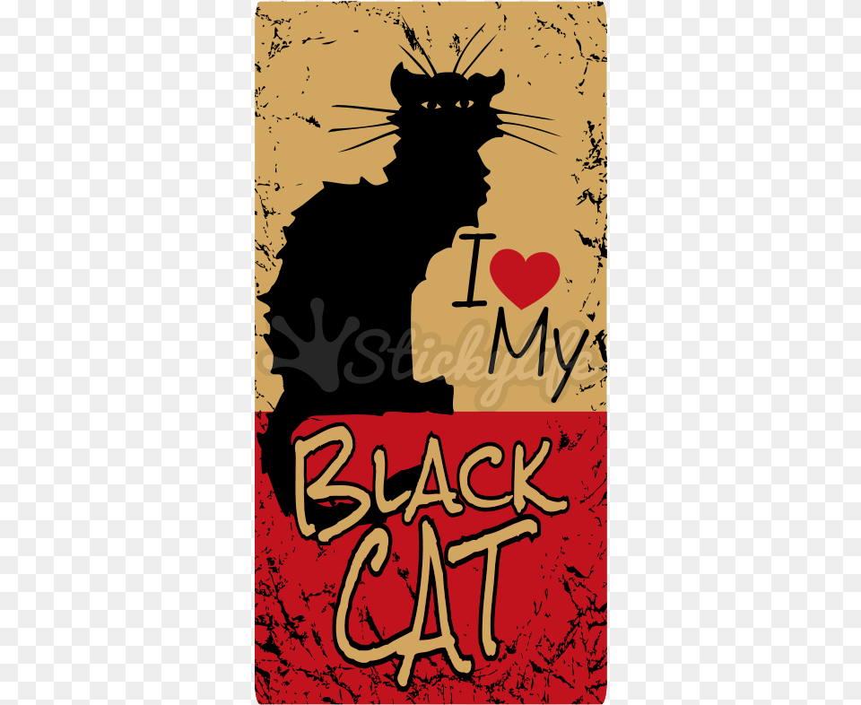 Black Cat Custom Magnet Illustration, Book, Publication, Person, Advertisement Free Transparent Png