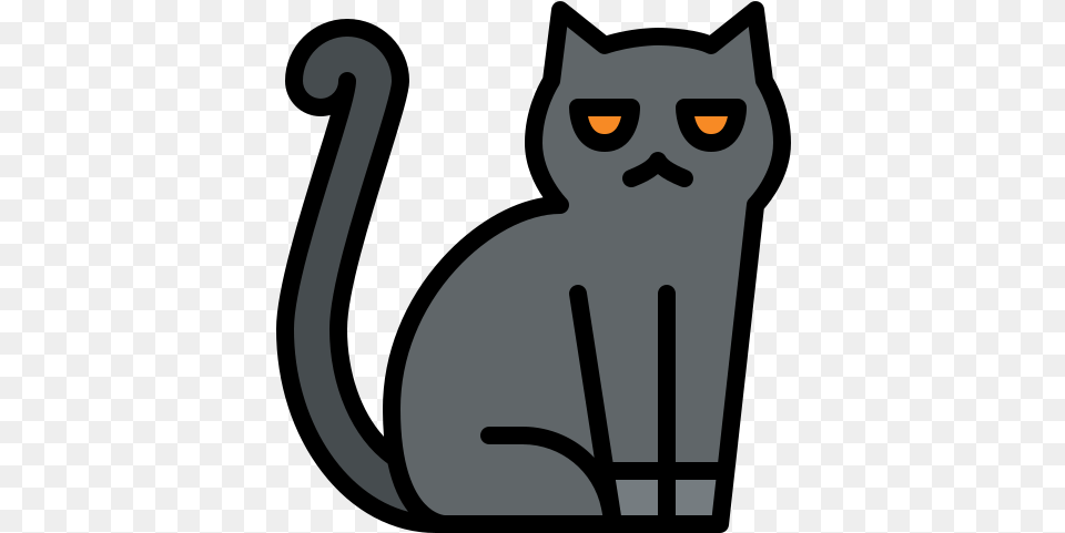 Black Cat Dot, Animal, Mammal, Pet, Egyptian Cat Free Png Download