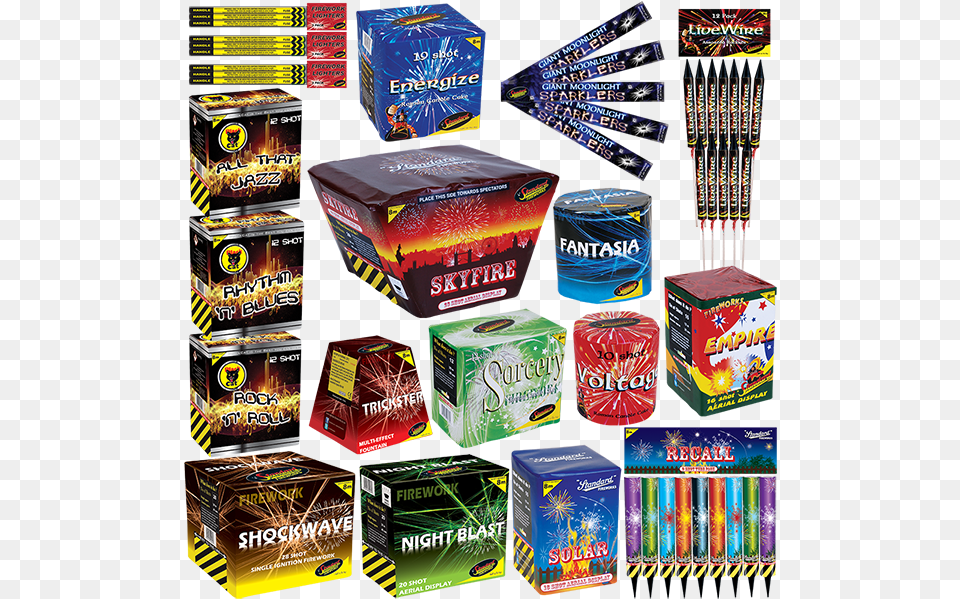 Black Cat Fireworks Fireworks Fountain Kit, Food, Sweets, Box, Candy Free Transparent Png