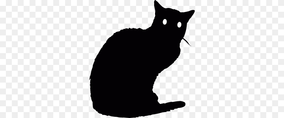 Black Cat Vectors Logos Icons And Photos Downloads, Animal, Mammal, Pet Free Png Download