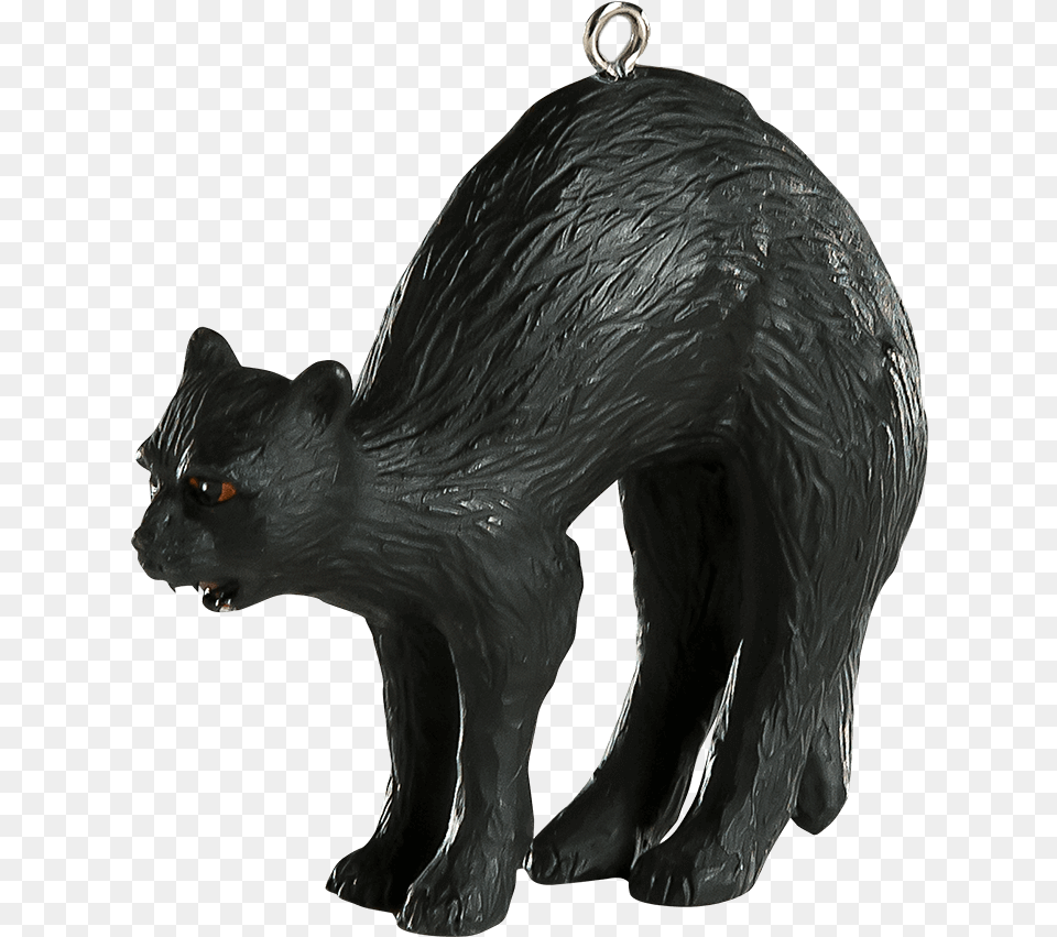 Black Cat Halloween Horror Ornament Black Cat, Animal, Mammal, Pet Free Png