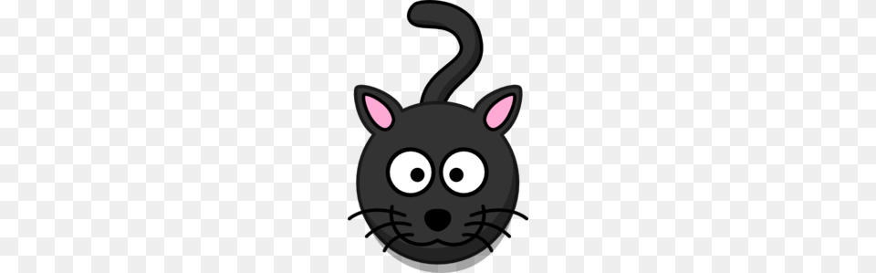 Black Cat Head And Shadow Clip Art, Disk Png Image