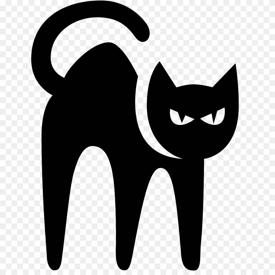 Black Cat Icon, Gray Free Png Download