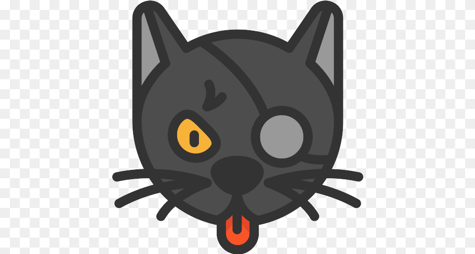 Black Cat Icon Repo Icons Black Cat, Animal, Mammal, Pet, Ammunition Png