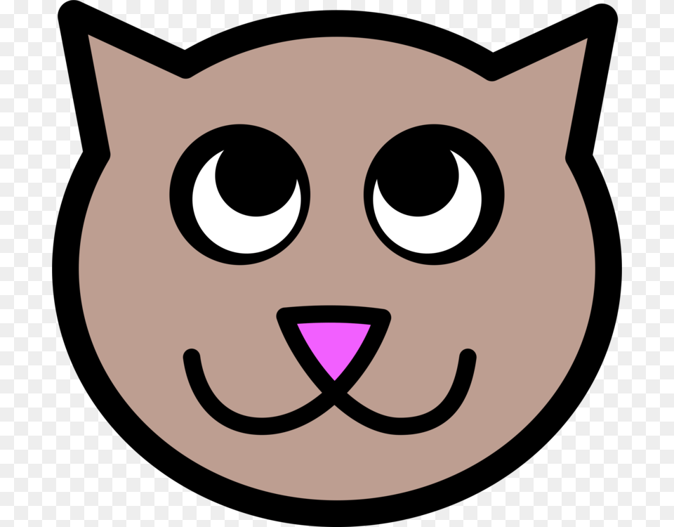 Black Cat Kitten Drawing Cuteness, Disk Free Png Download