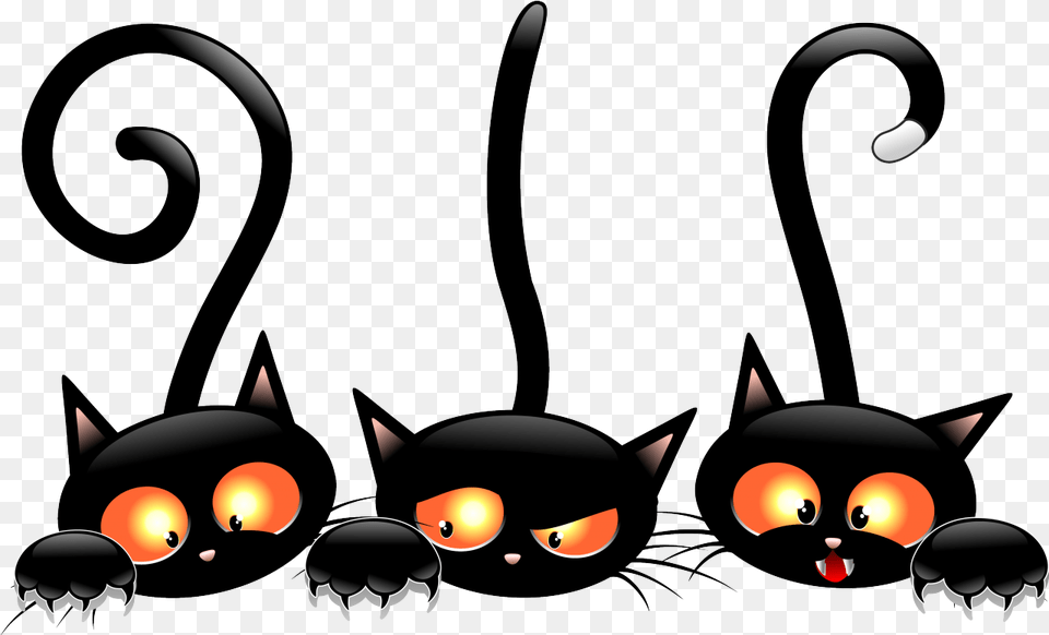 Black Cat Kitten Halloween Clip Art Cats Halloween Clip Art Cats, Festival Free Png Download