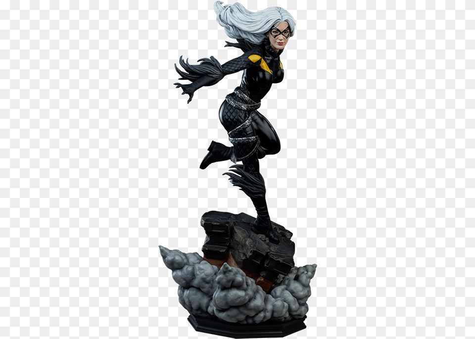 Black Cat Marvel Statue, Adult, Female, Person, Woman Png Image