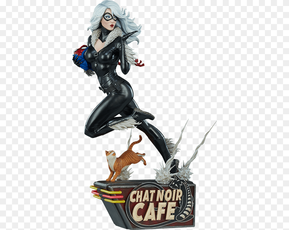 Black Cat Marvel Statue, Adult, Book, Comics, Female Free Png