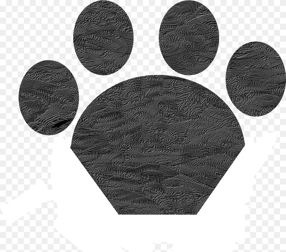 Black Cat Paw Clip Arts Domestication Symbol, Stencil, Home Decor, Plate Free Png