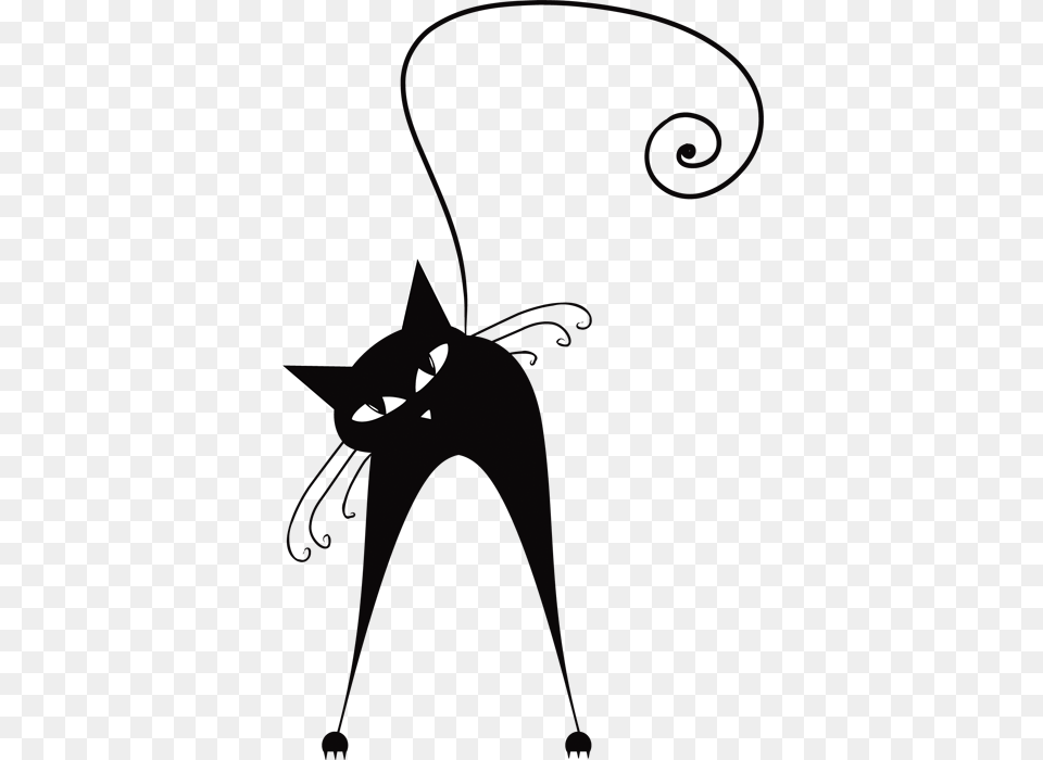 Black Cat Silhouette Download, Logo, Stencil, Symbol Free Png