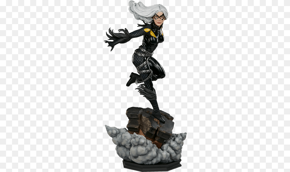 Black Cat Statue Marvel, Adult, Female, Person, Woman Png Image