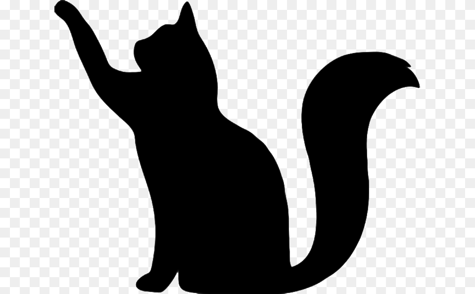 Black Cat Stencil Silhouette The Royal Garden, Animal, Mammal, Pet Png