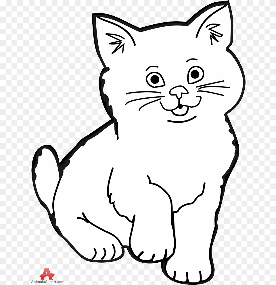 Black Cat White Kitten Clipart Collection Clip Art Black And White Cat, Baby, Person, Animal, Mammal Free Transparent Png