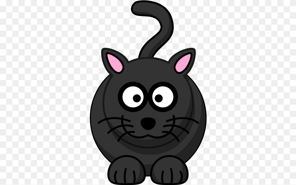 Black Catapult Svg Clip Art For Cartoon Cat Clipart Clker Free Transparent Png