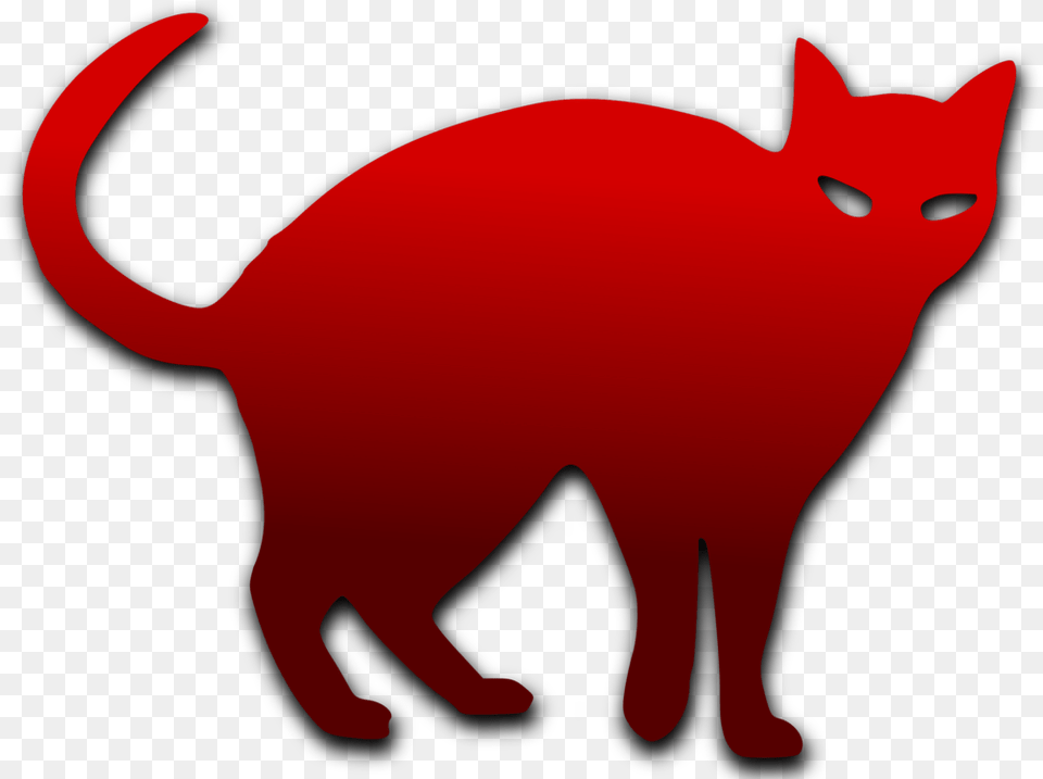 Black Catsilhouettesmall To Medium Sized Cats Red Cat Silhouette, Animal, Mammal, Pet, Egyptian Cat Free Png