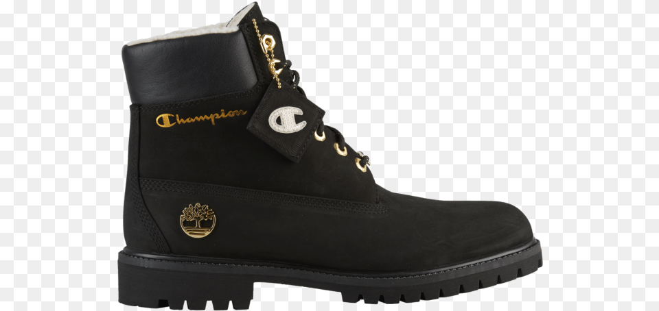 Black Champion Timberland Boots, Clothing, Footwear, Shoe, Boot Png Image