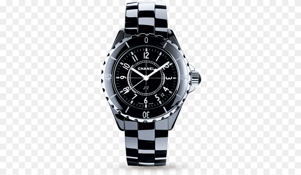 Black Chanel J12 Watch, Arm, Body Part, Person, Wristwatch Free Png
