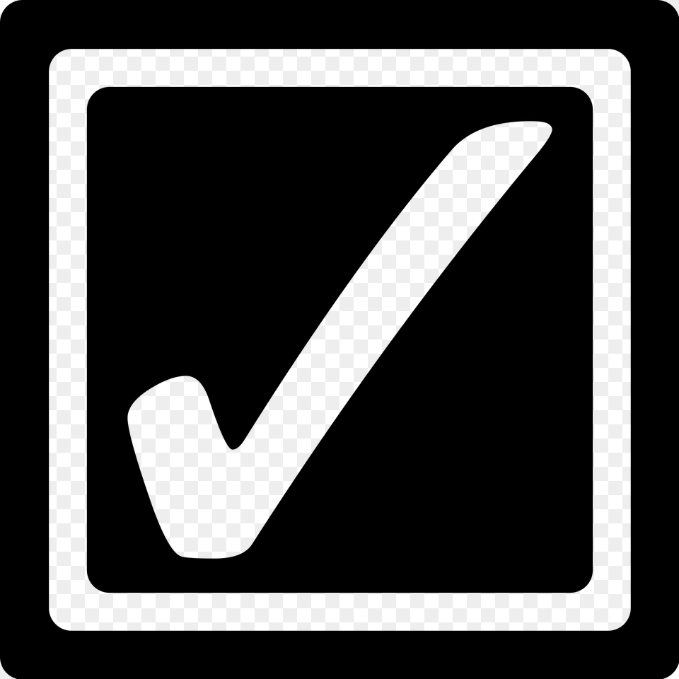 Black Checkbox Checked, Gray Png