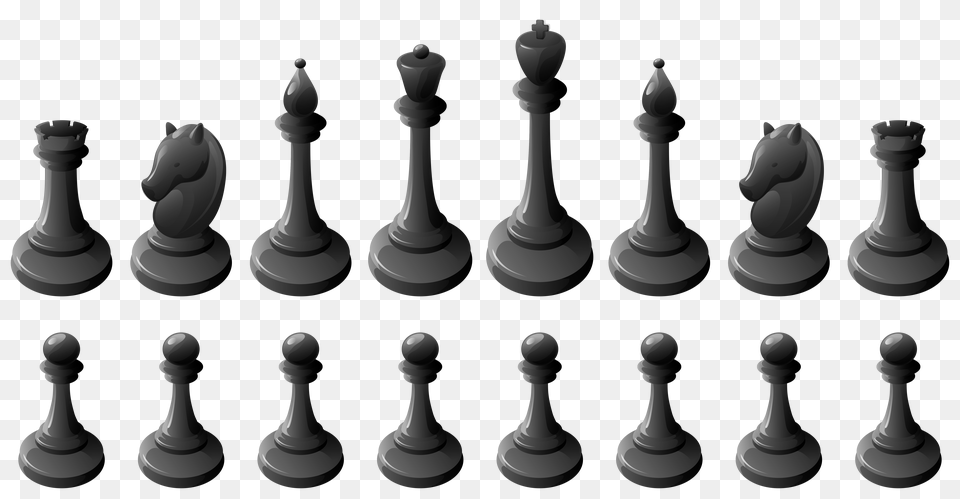 Black Chess Pieces Clipart, Game Free Png