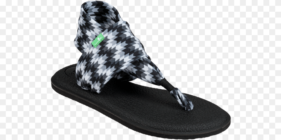 Black Chevron Flip Flops, Clothing, Footwear, Sandal, Coat Free Png Download