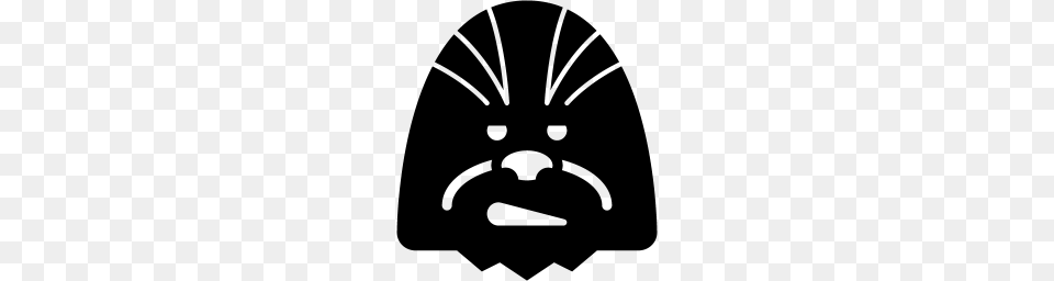 Black Chewbacca Icon, Gray Free Png Download
