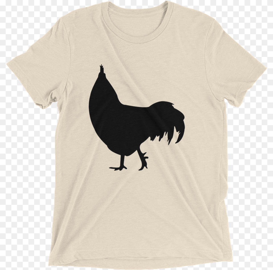 Black Chicken Silhouette For Tshirts Rooster, Clothing, T-shirt, Animal, Bird Free Png Download
