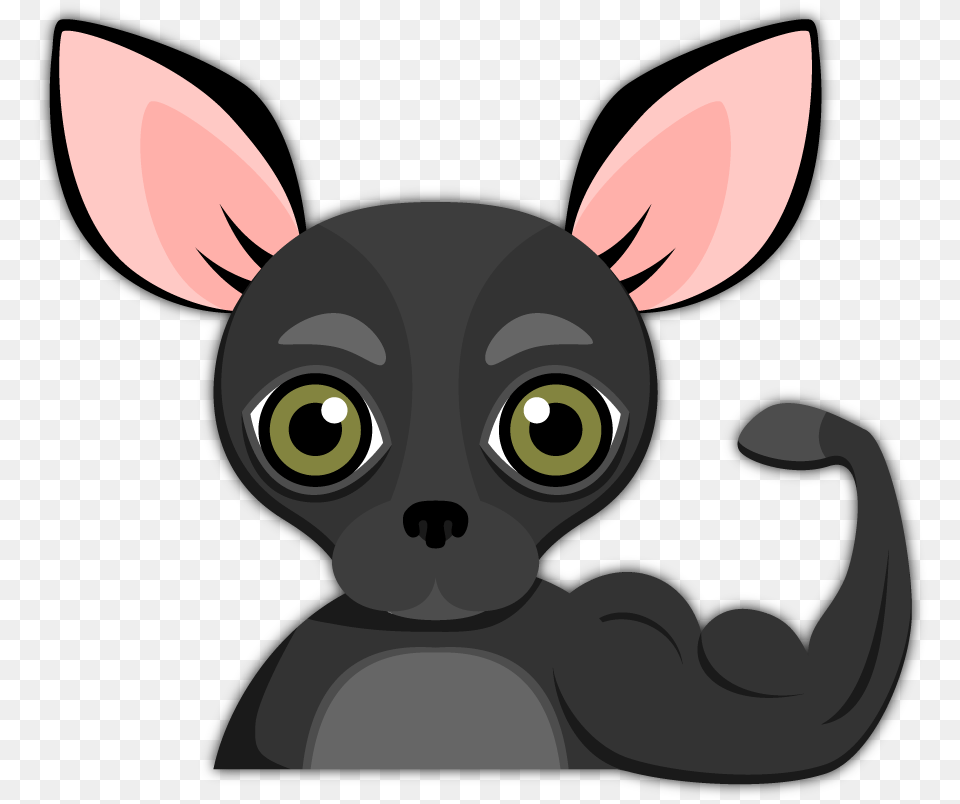 Black Chihuahua Emoji Stickers For Imessage Are You, Animal, Fish, Sea Life, Shark Free Png