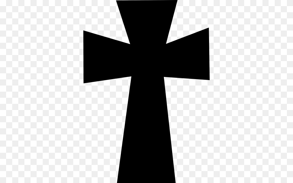 Black Christian Cross, Accessories, Formal Wear, Tie, Silhouette Free Png Download