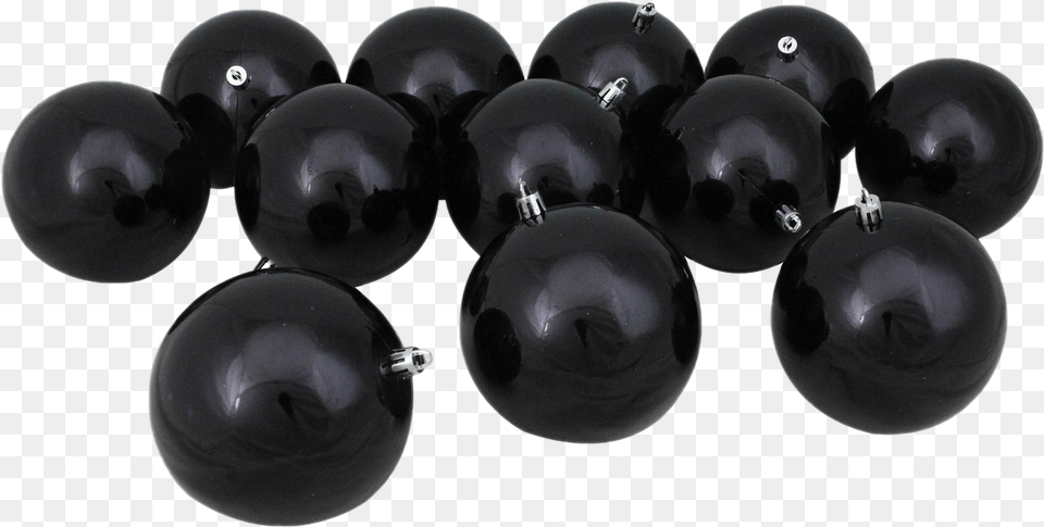 Black Christmas Ball Transparent Currant, Accessories, Sphere, Helmet, Earring Png Image