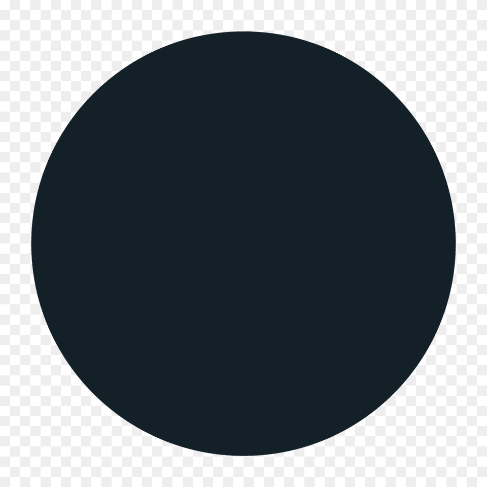 Black Circle Emoji Clipart, Sphere, Oval, Astronomy, Moon Free Png