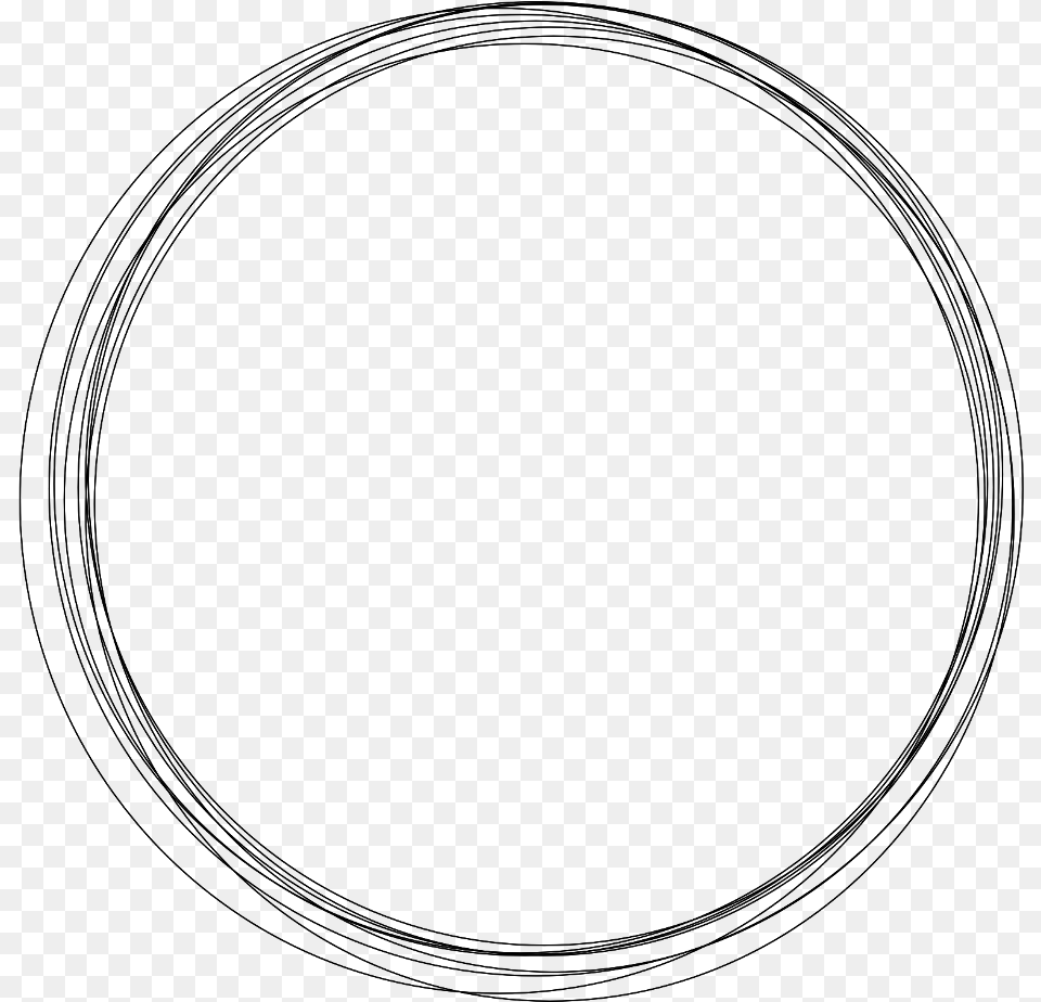 Black Circle Frame Jennifer Zeuner Chain Necklace, Gray Png Image