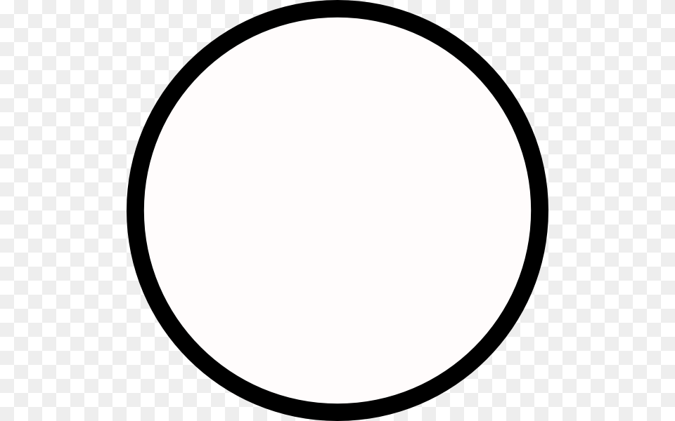 Black Circle Medium Outline Clip Art, Oval Free Png