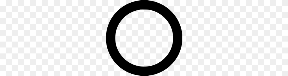 Black Circle Outline Icon, Gray Free Transparent Png