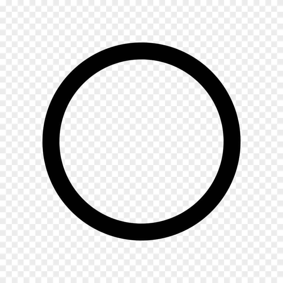 Black Circle Sign Symbol, Gray Png Image